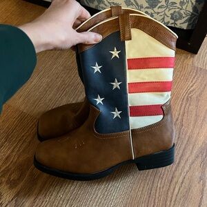 Wonder Nation Kids American flag cowboy boots